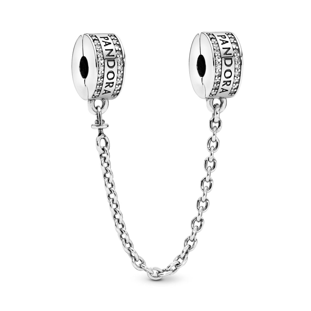 Pandora Moments Charm Clip Chaîne de Confort Signature 792057CZ-05