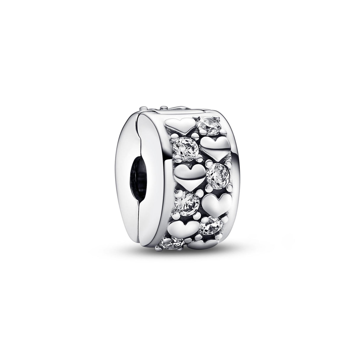 Pandora Moments Charm Clip Scintillant Cœurs de l'Infini 792235C01