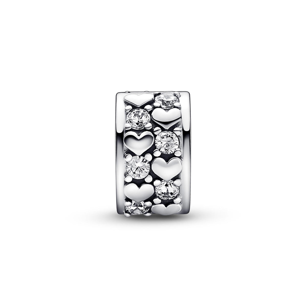Pandora Moments Charm Clip Scintillant Cœurs de l'Infini 792235C01