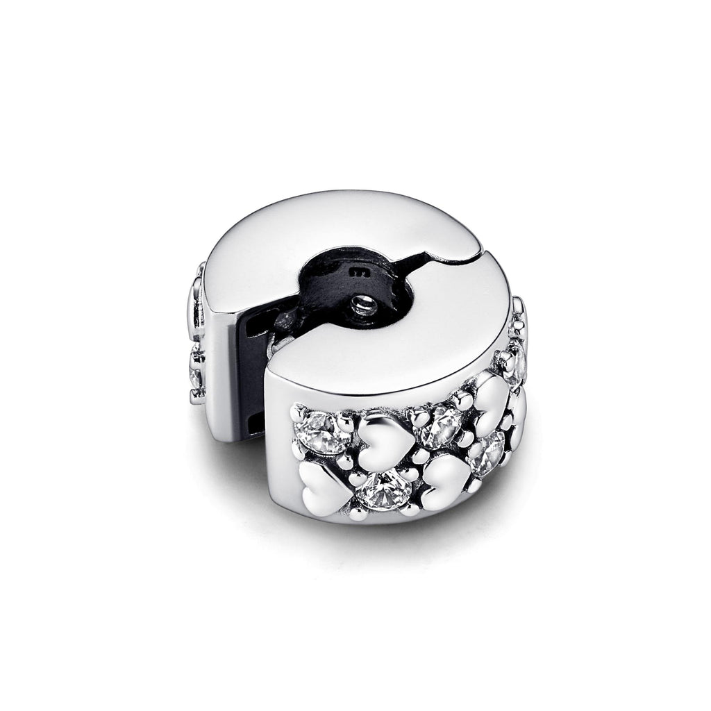 Pandora Moments Charm Clip Scintillant Cœurs de l'Infini 792235C01