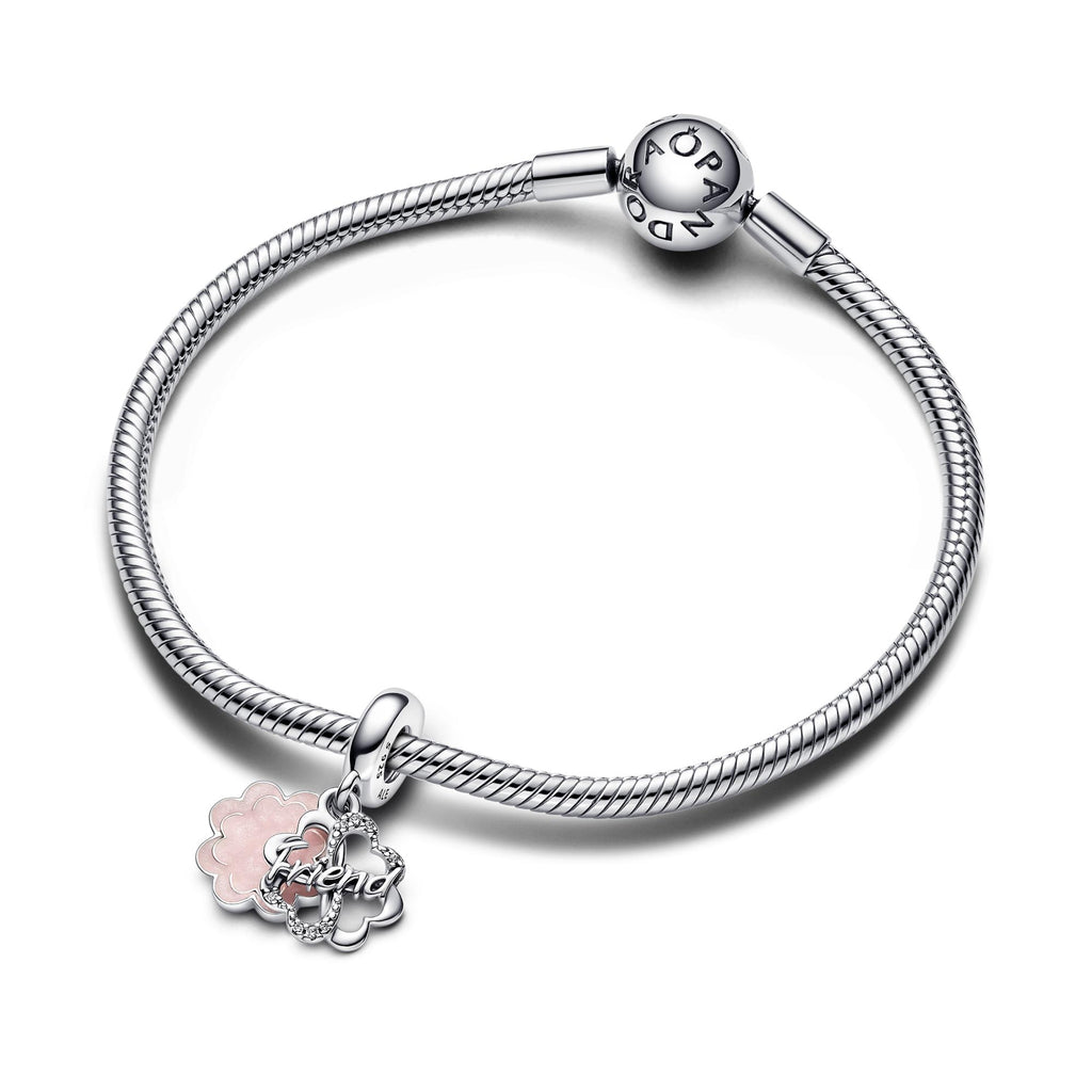 Pandora Moments Charm Pendant Double Amitié Trèfle à Quatre Feuilles 792245C01