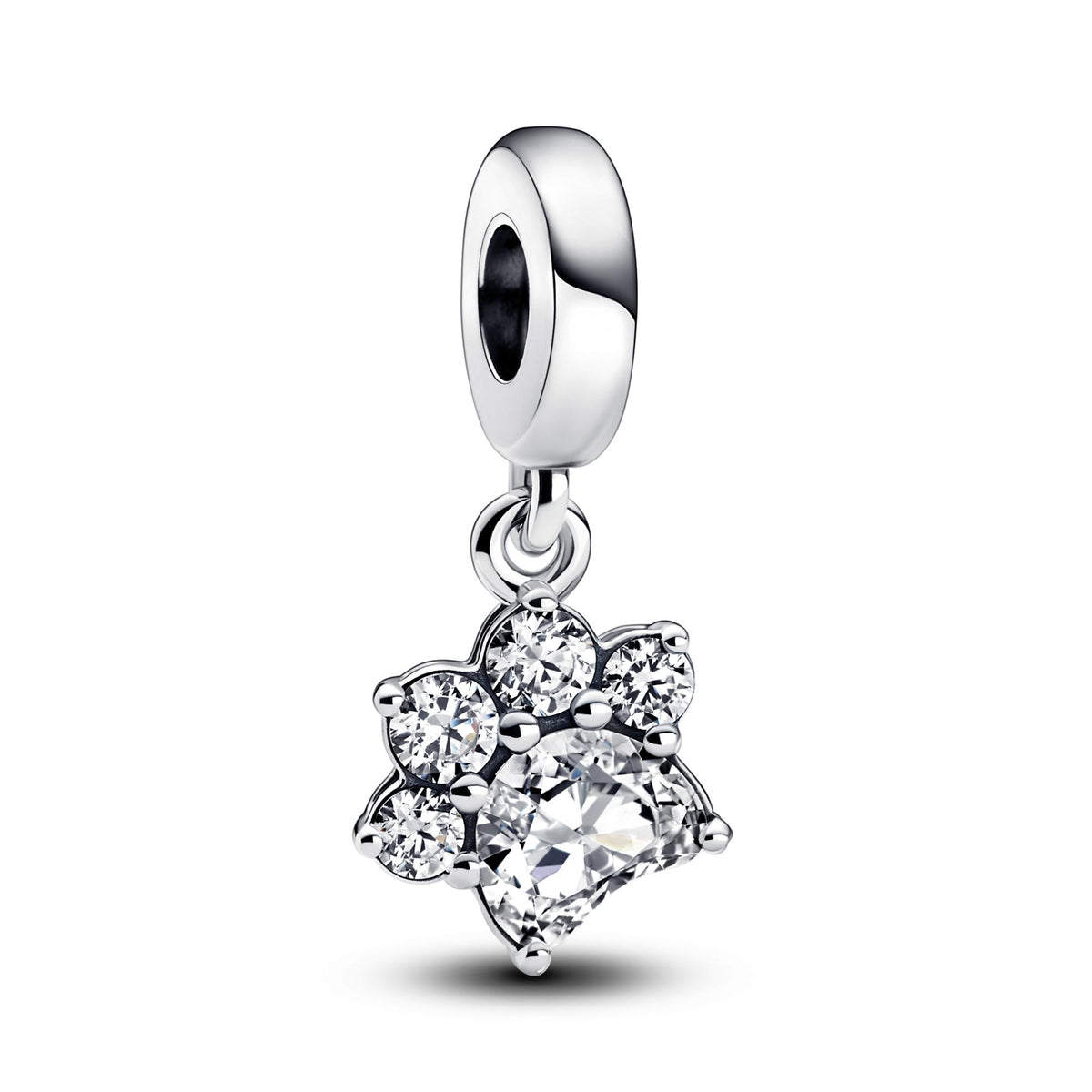 Pandora Moments Charm Pendant Empreinte de Patte d'Animal de Compagnie Scintillant 792247C01