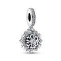 Pandora Moments Charm Pendant Double Flocon de Neige Scintillant 792355C01