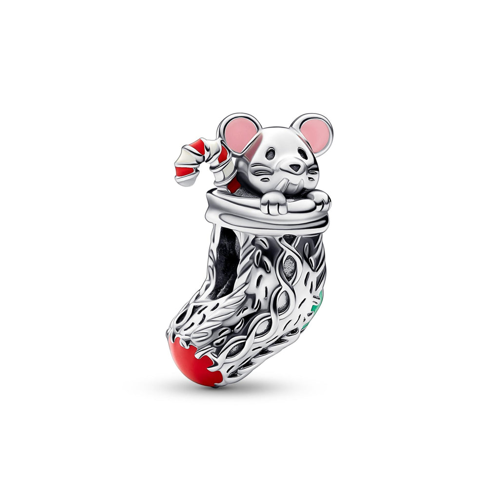 Pandora Moments Charm Festif Souris & Chaussette 792366C01