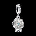 Pandora Moments Charm Pendant Boule à Neige Flocon de Neige 792369C01