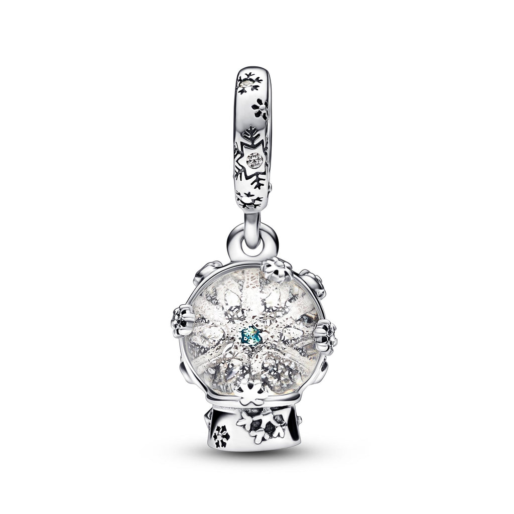 Pandora Moments Charm Pendant Boule à Neige Flocon de Neige 792369C01