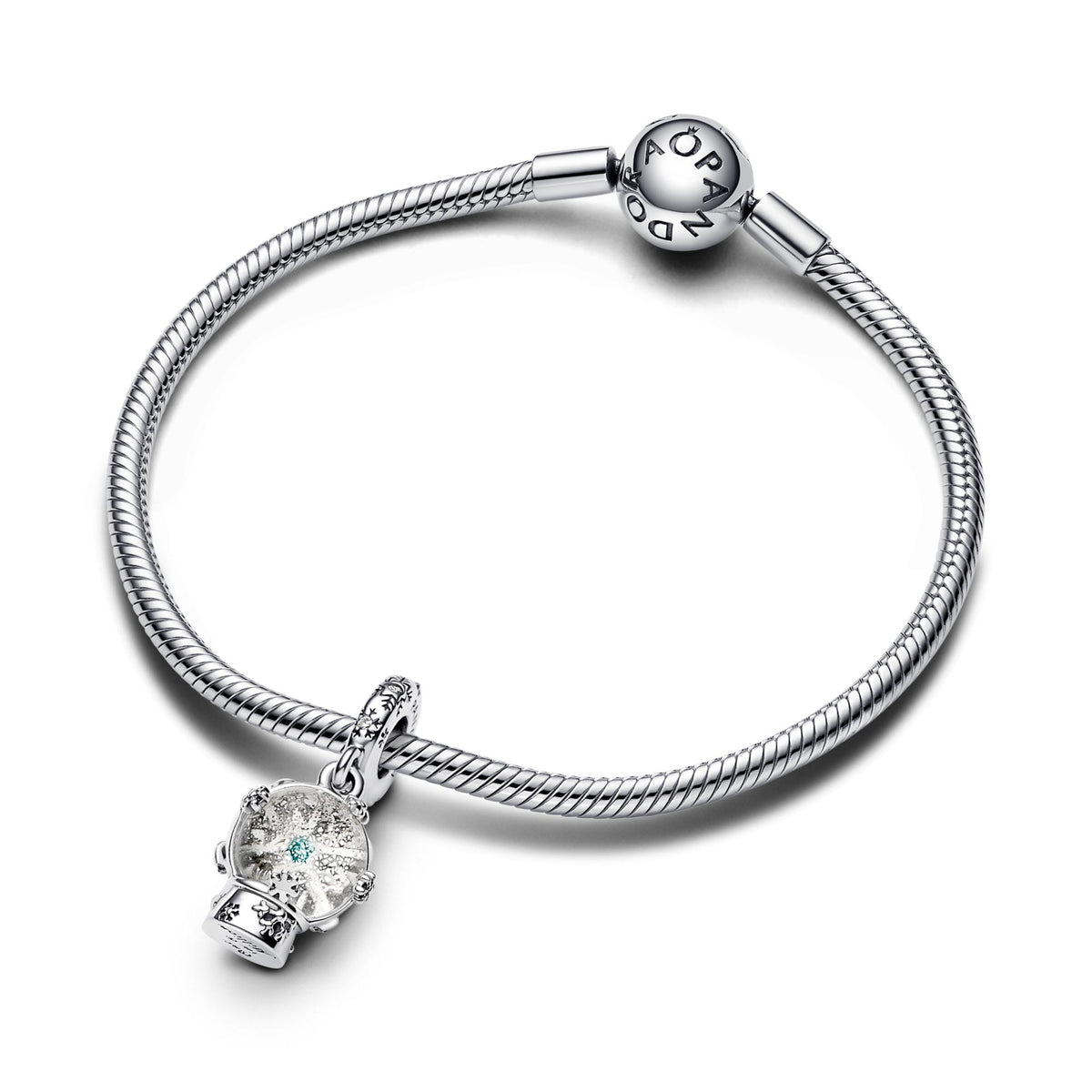 Pandora Moments Charm Pendant Boule à Neige Flocon de Neige 792369C01