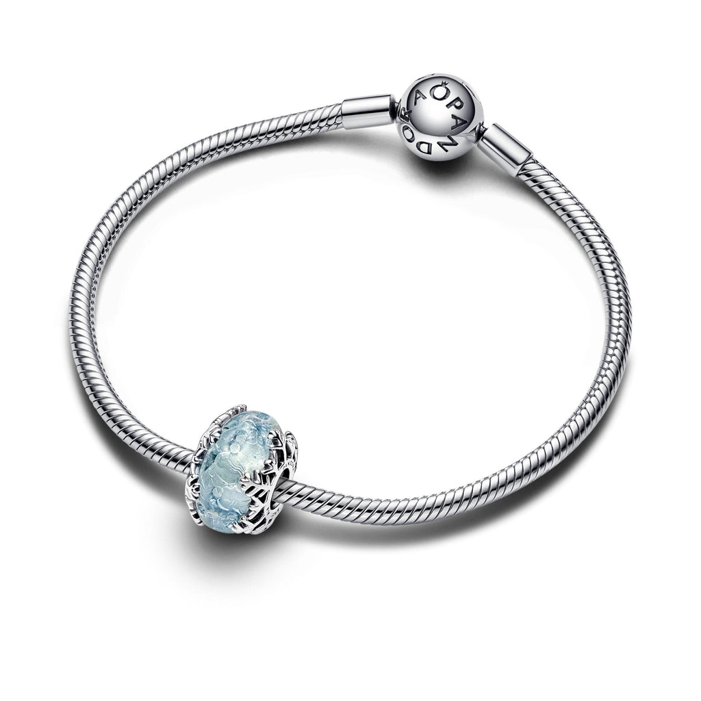 Pandora Moments Charm Murano Flocon de Neige Bleu Hiver 792377C00