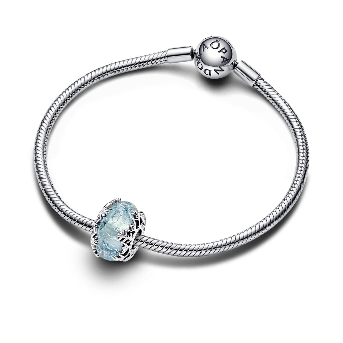Pandora Moments Charm Murano Flocon de Neige Bleu Hiver 792377C00