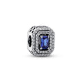 Pandora Moments Charm Abyme de Rectangles Scintillants Bleu 792385C01