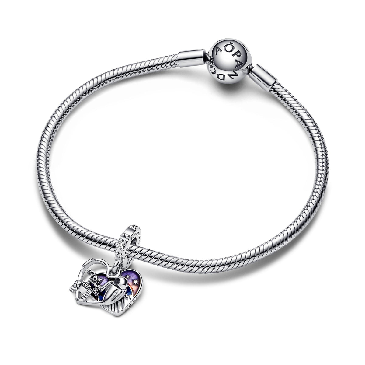 Pandora Disney Charm Pendant Disney Pixar Wall-E & Eve Phosphorescent 792518C01
