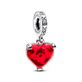 Pandora Disney Disney Mickey & Minnie Mouse kus rode muranoglas hangende bedel 792522C01