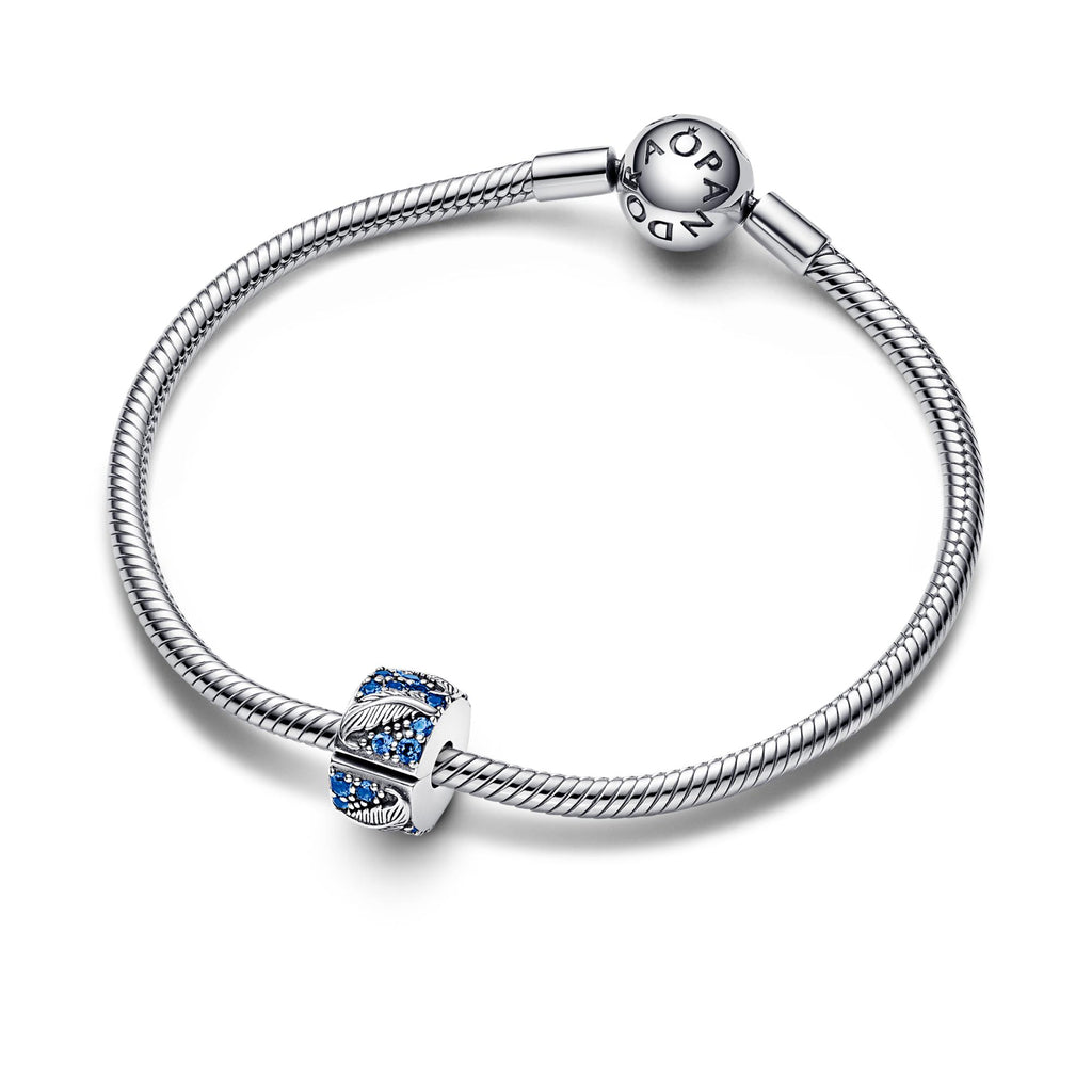 Pandora Moments Charm Clip Plume Courbe & Pavé 792552C01