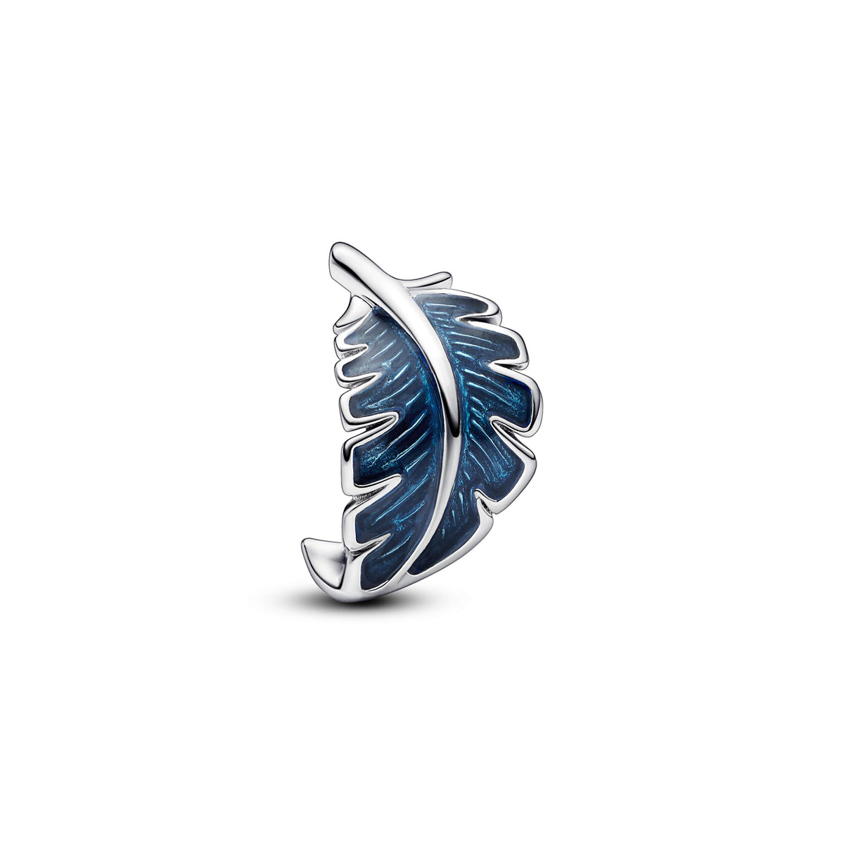 Pandora Moments Charm Plume Courbe Bleue 792576C01