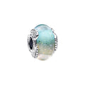 Pandora Moments Charm Verre de Murano Multicolore & Plume Courbe 792577C00