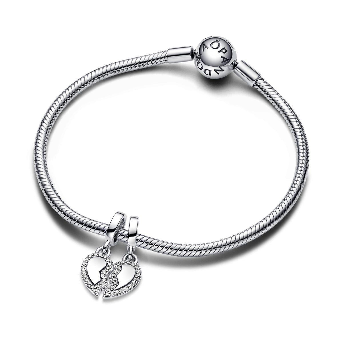Pandora Moments Charm Pendant Cœur Séparable Amis 792743C01