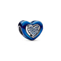 Pandora Moments Charm Cœur Rotatif Bleu 792750C01