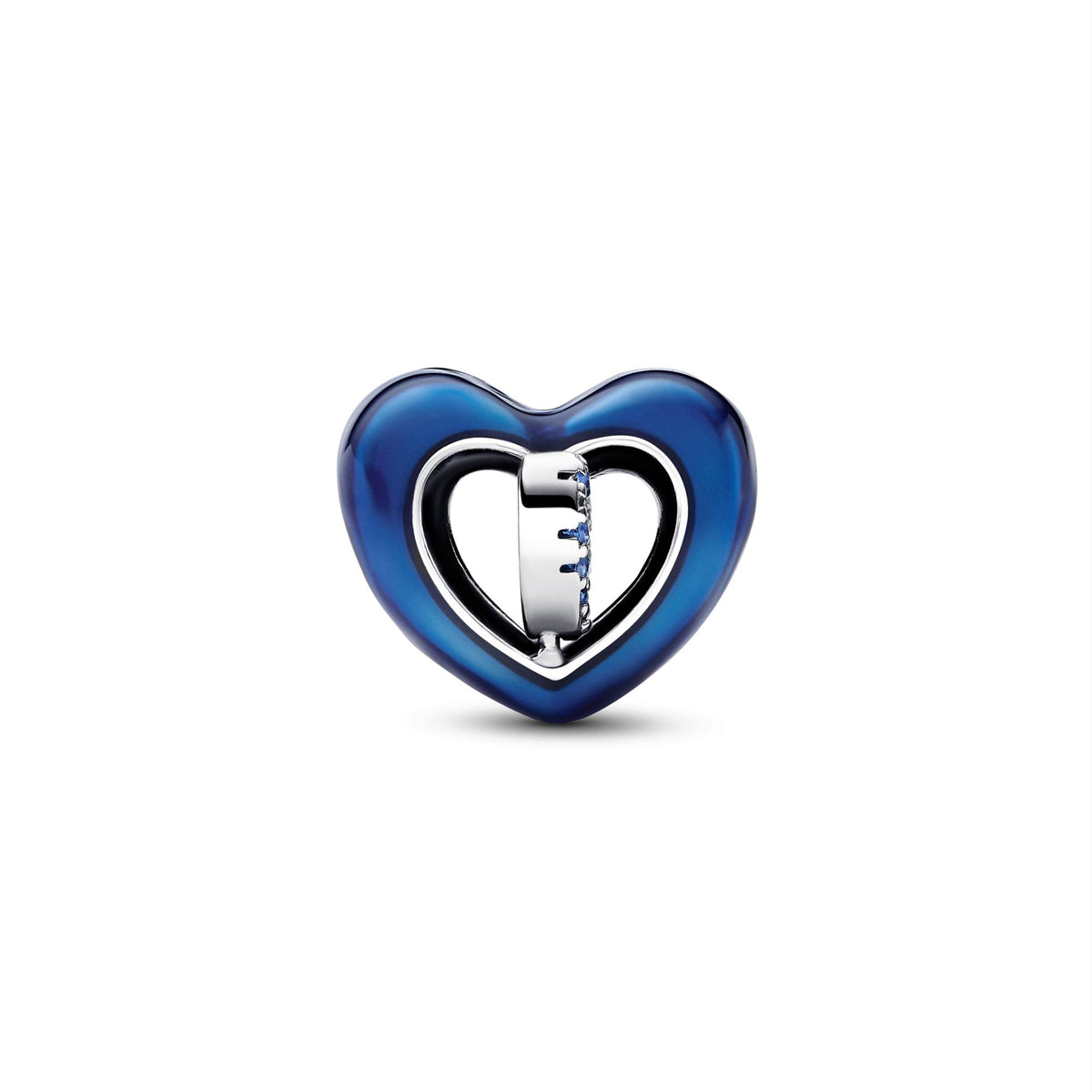 Pandora Moments Charm Cœur Rotatif Bleu 792750C01