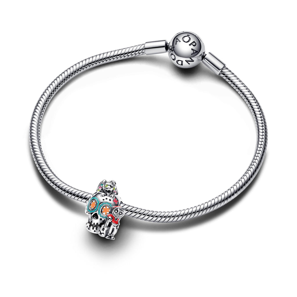 Pandora Disney Charm Phosphorescent Disney Pixar Coco Crâne Miguel & Dante 792817C01