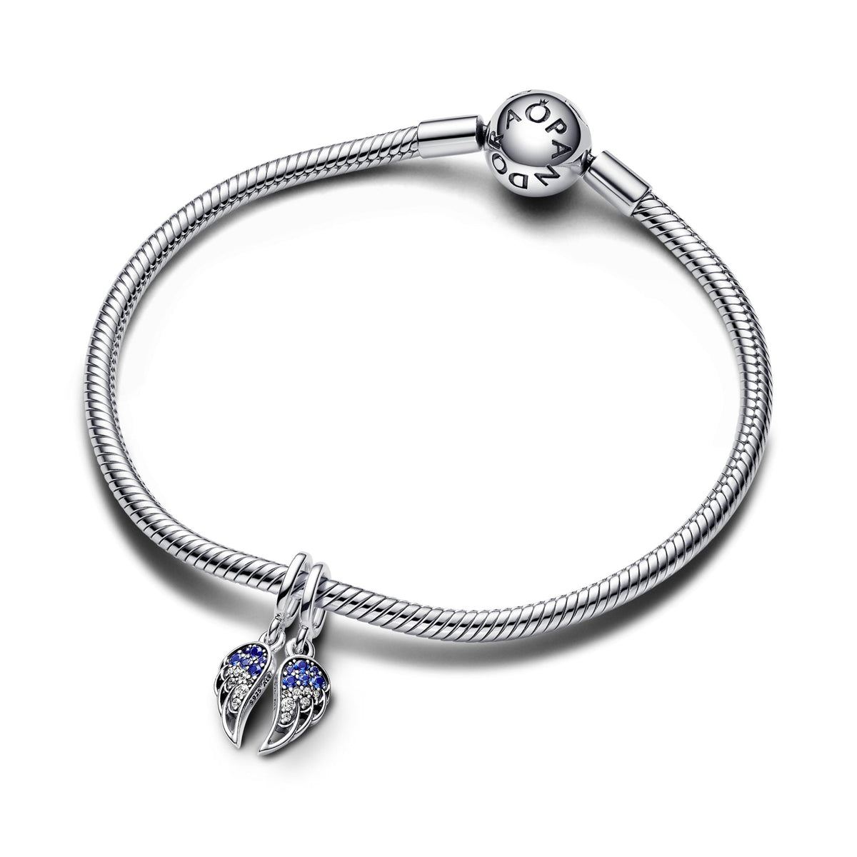Pandora Moments Charm Pendant Ailes d’Ange Séparables Scintillantes 792821C01