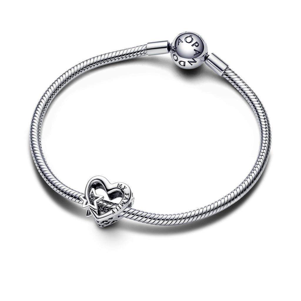 Pandora Moments Charm Ajouré Famille Cœur et Étoile 792829C00