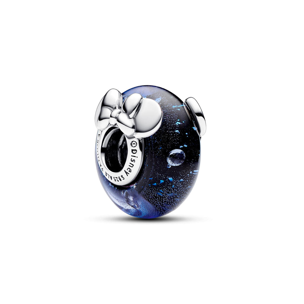 Pandora Disney Charm Disney Verre de Murano Bleu Mickey & Minnie 792958C01