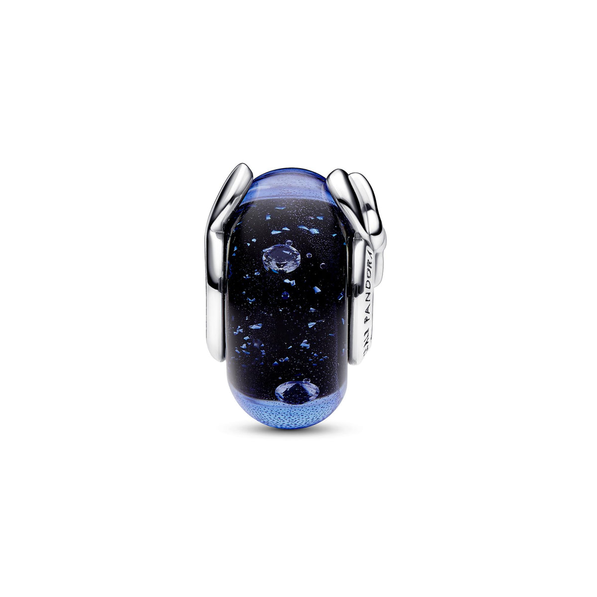 Pandora Disney Charm Disney Verre de Murano Bleu Mickey & Minnie 792958C01