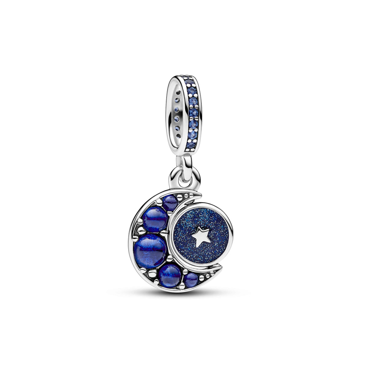 Pandora Moments Charm Pendant Tournoyant Lune Scintillante 792979C01