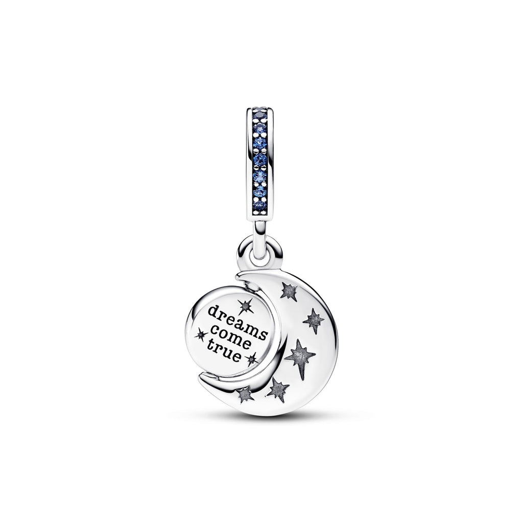 Pandora Moments Charm Pendant Tournoyant Lune Scintillante 792979C01