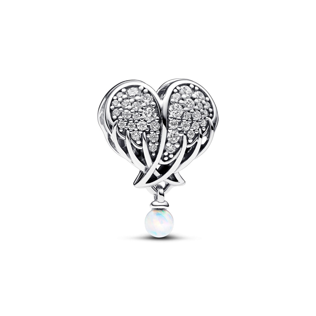 Pandora Moments Charm Cœur & Ailes d’Ange Scintillantes 792980C01