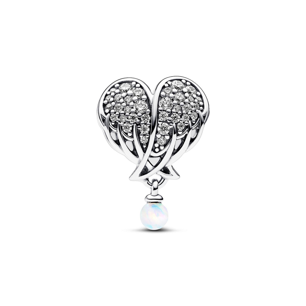 Pandora Moments Charm Cœur & Ailes d’Ange Scintillantes 792980C01
