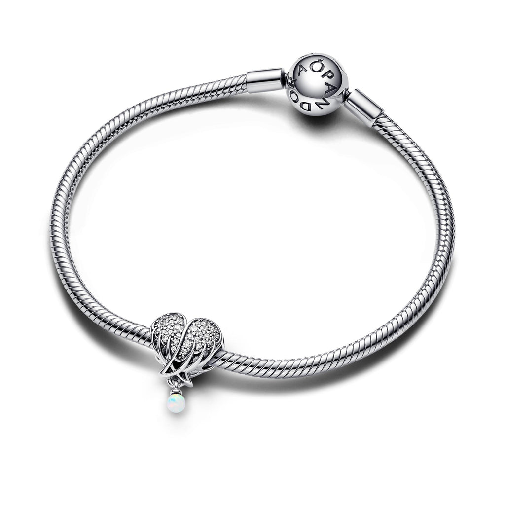 Pandora Moments Charm Cœur & Ailes d’Ange Scintillantes 792980C01