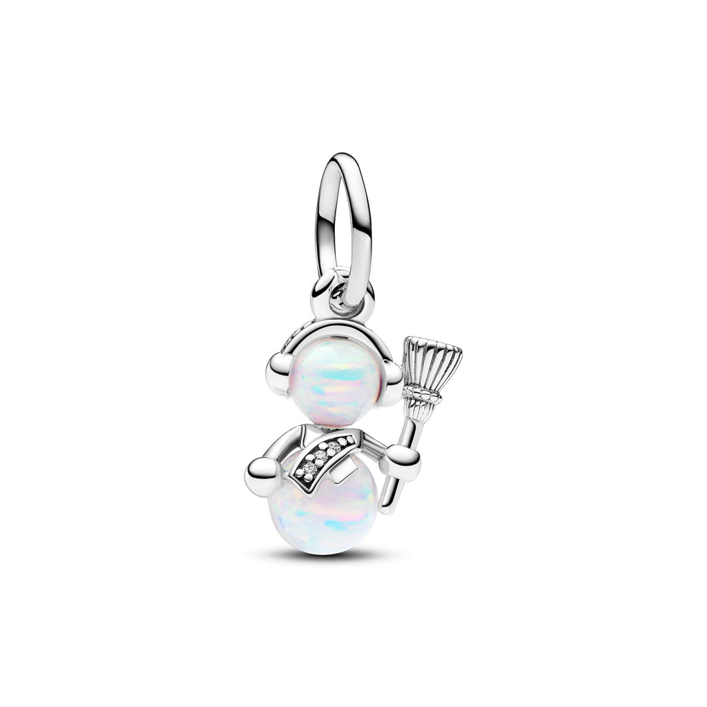 Pandora Moments Charm Pendant Bonhomme de Neige Opalescent 792981C01