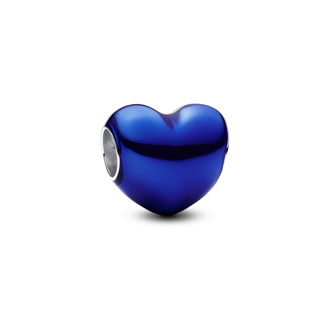 Pandora Moments Charm Cœur Bleu Métallique 793337C05