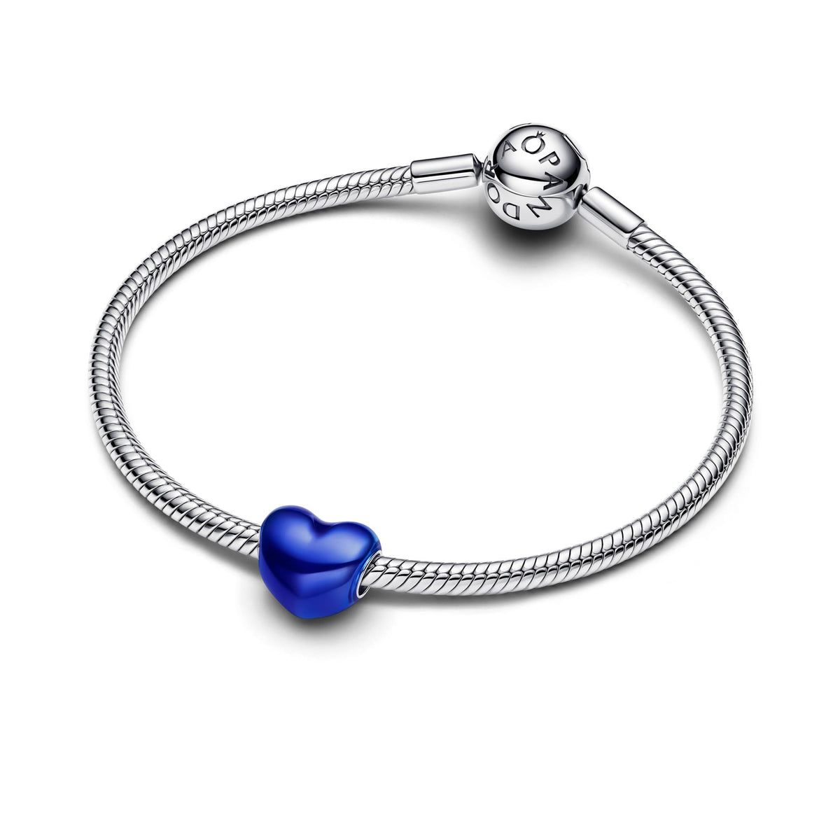 Pandora Moments Charm Cœur Bleu Métallique 793337C05