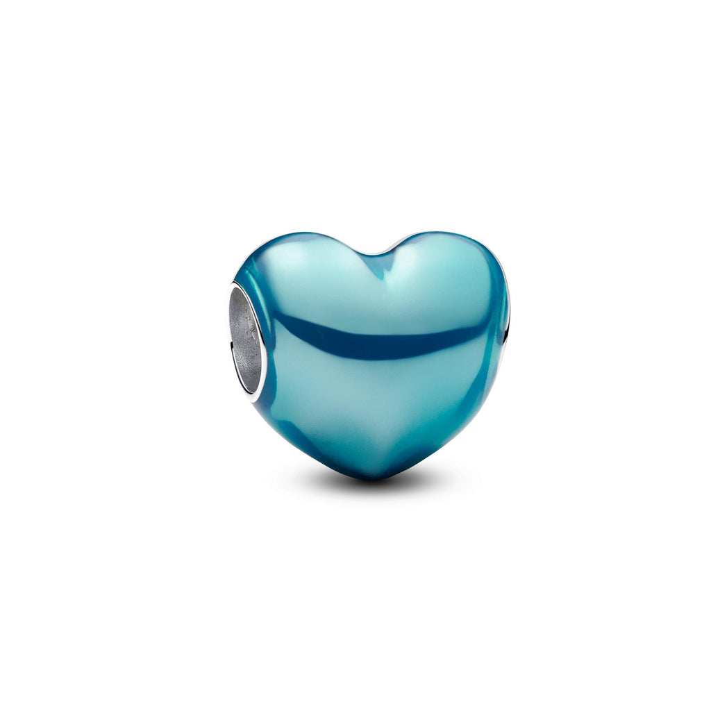 Pandora Moments Charm Cœur Bleu Ciel Métallique 793337C06