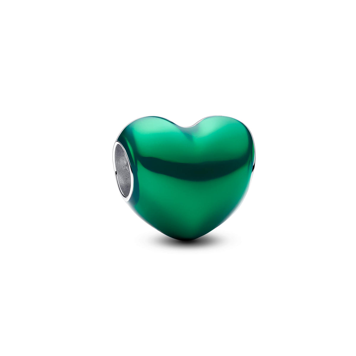 Pandora Moments Charm Cœur Vert Métallique 793337C07