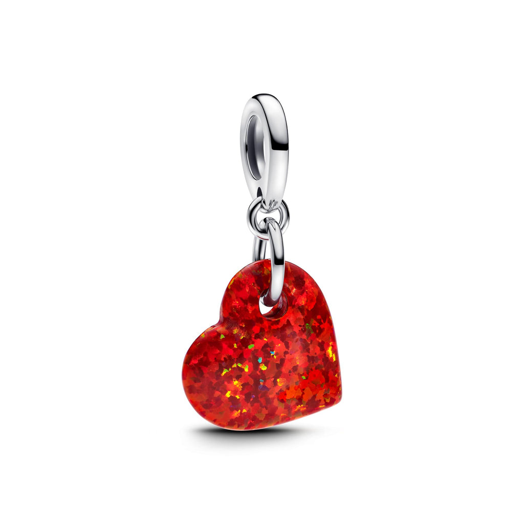 Pandora Moments Charm Pendant Cœur Rouge Opalescent 793348C01