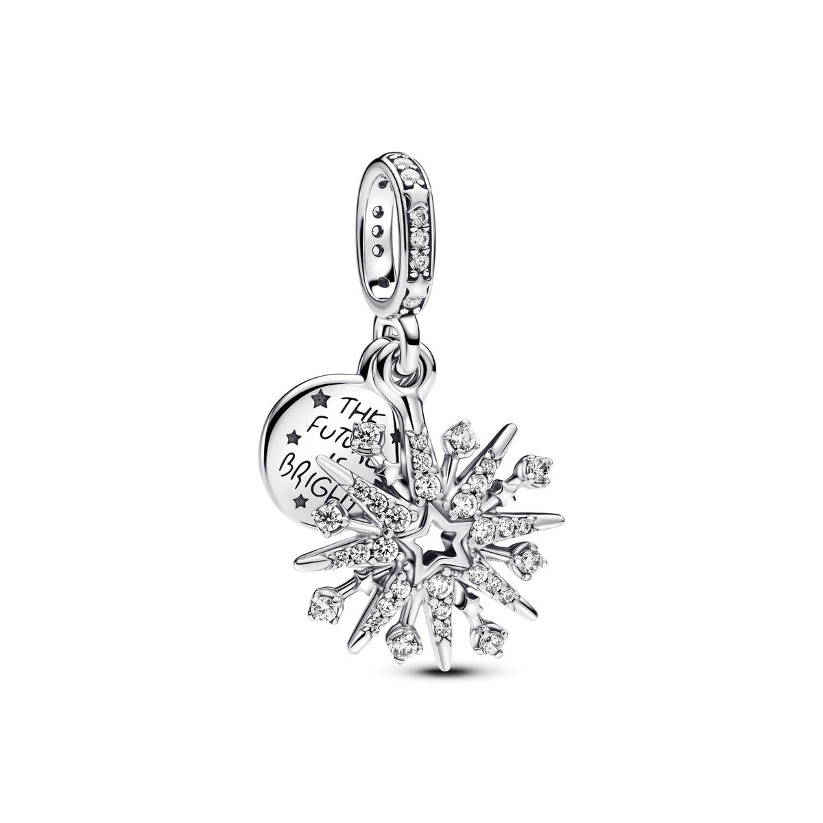 Pandora Moments Charm Pendant Double Feu d'Artifice Scintillant 793512C01
