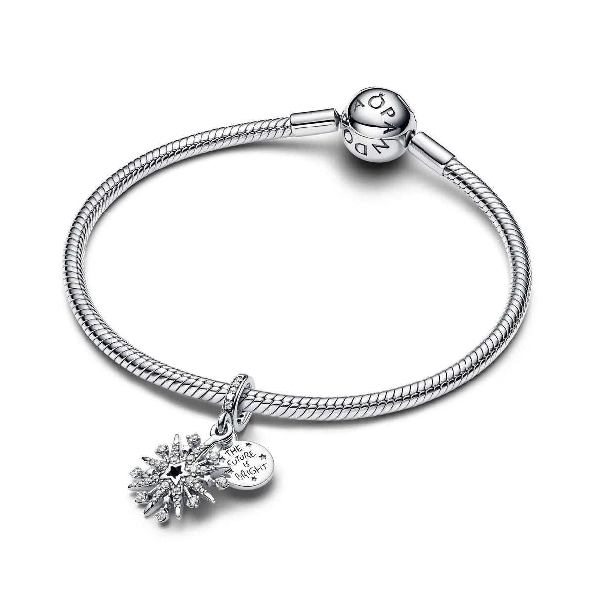 Pandora Moments Charm Pendant Double Feu d'Artifice Scintillant 793512C01