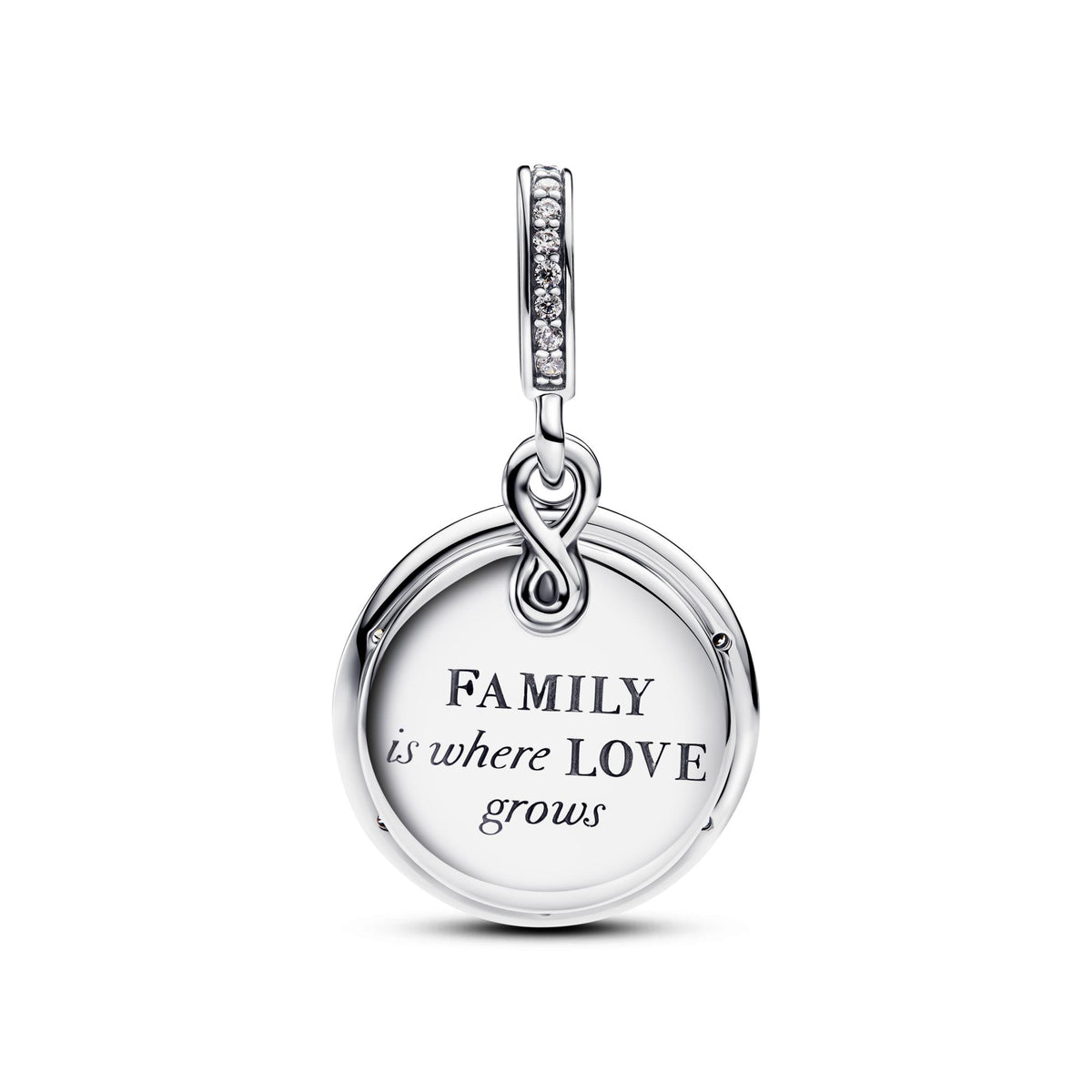 Pandora Moments Charm Pendant Double Arbre de l'Infini Phosphorescent 793599C01