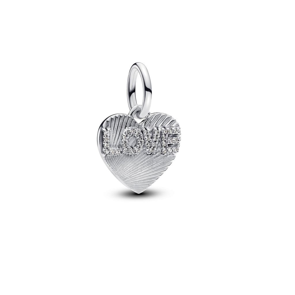 Pandora Moments Charm Pendant Cœur d'Amour Gravable 793604C01