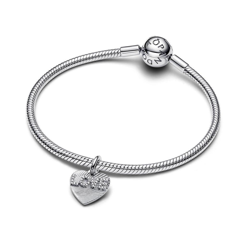 Pandora Moments Charm Pendant Cœur d'Amour Gravable 793604C01
