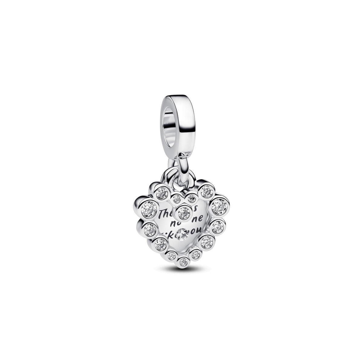 Pandora Moments Charm Pendant Double Cœur Scintillant 793765C01