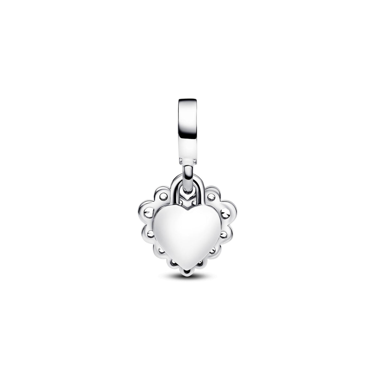 Pandora Moments Charm Pendant Double Cœur Scintillant 793765C01