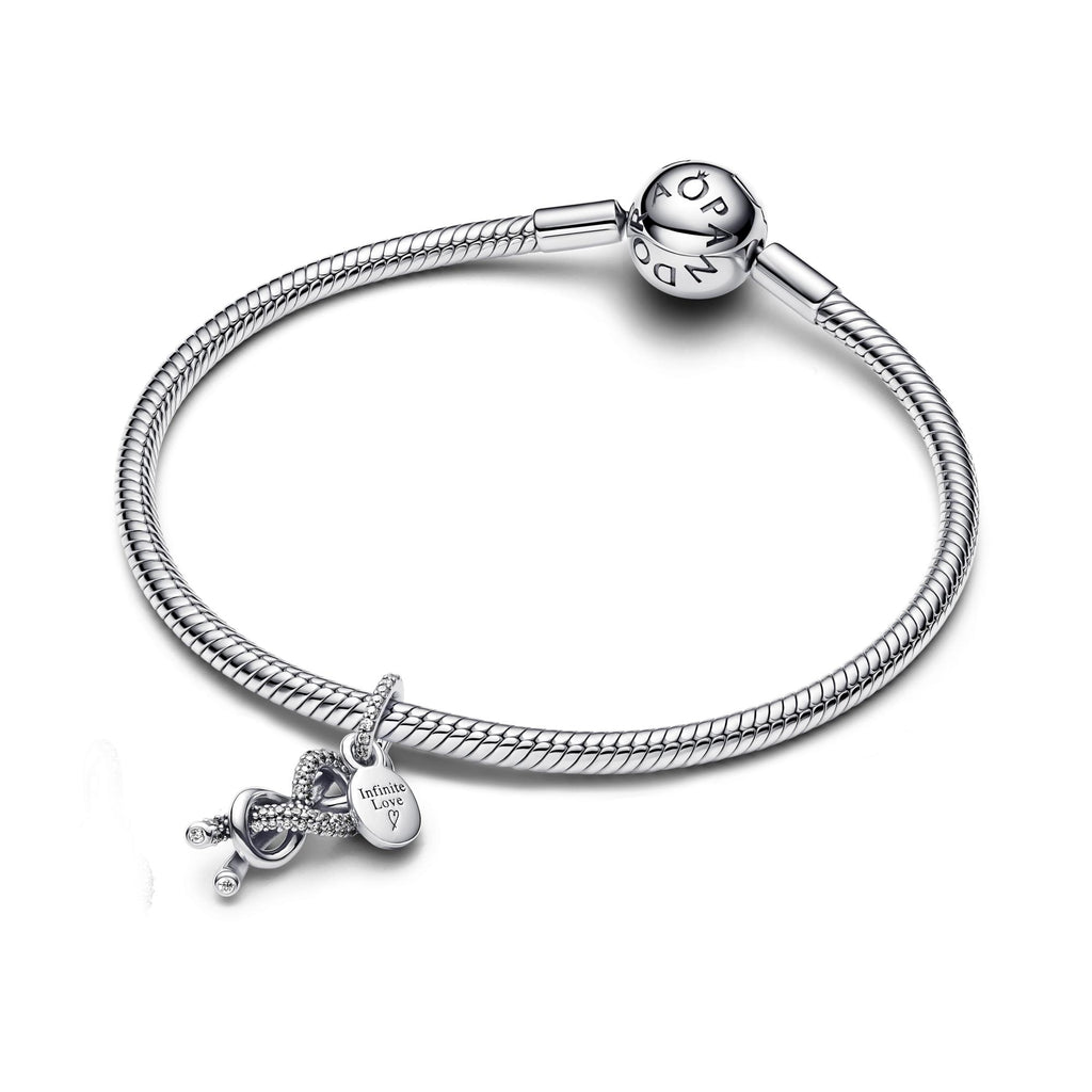Pandora Moments Charm Pendant Nœud de l'Infini Pavé 793780C01