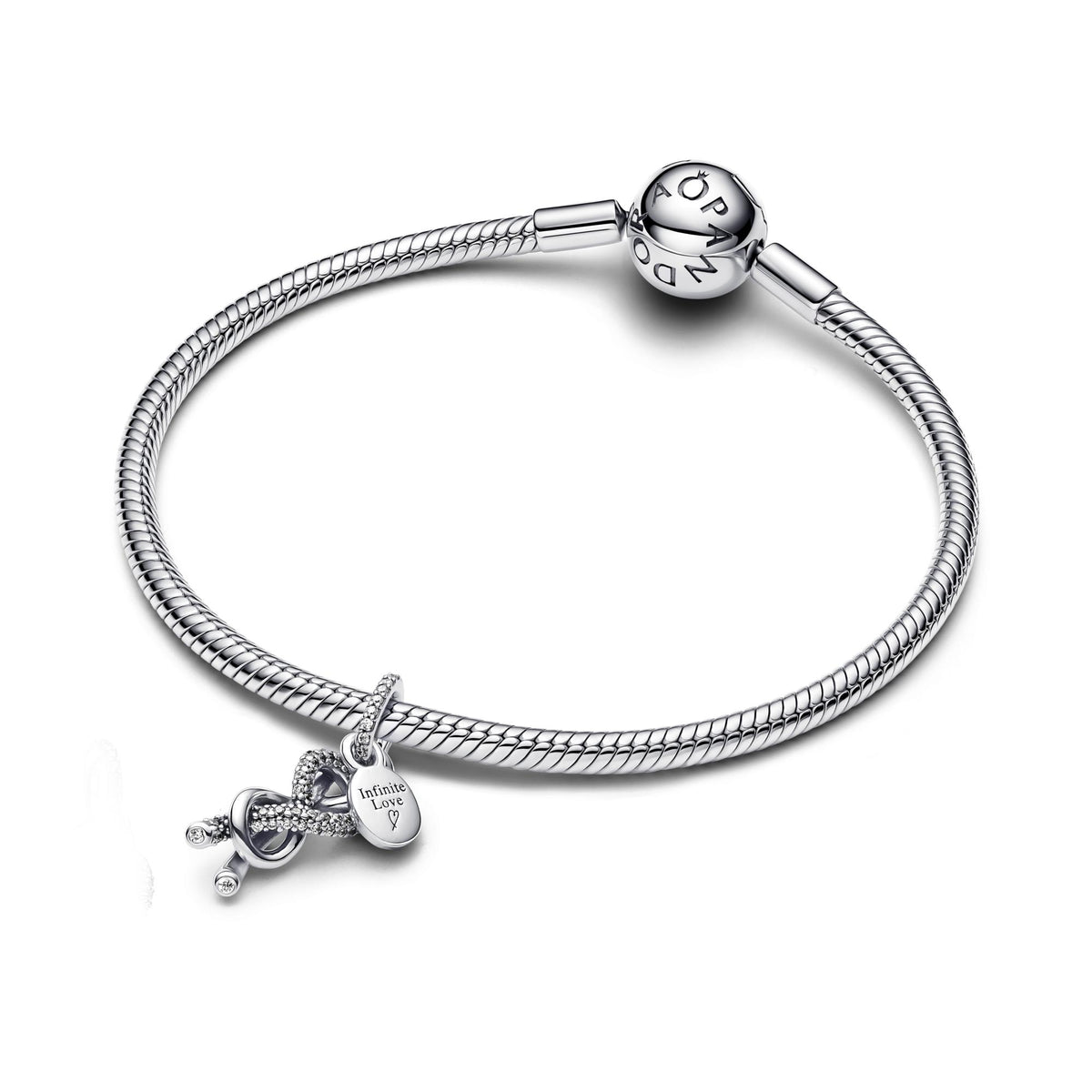 Pandora Moments Charm Pendant Nœud de l'Infini Pavé 793780C01