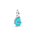Pandora Moments Charm Pendant Escargot de Mer Verre de Murano Bleu 793900C01