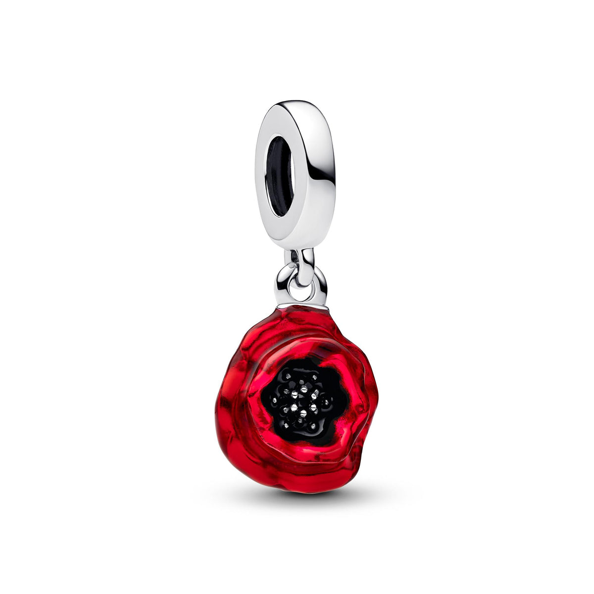 Pandora Moments Charm Pendant Fleur Rouge 793917C01