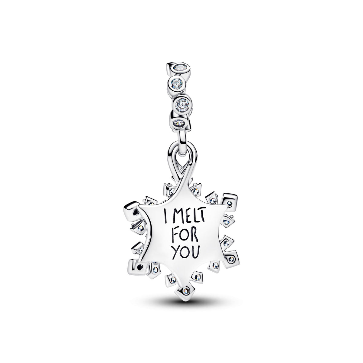 Pandora Moments Charm Pendant Double Flocon de Neige Opalescent 794142C01